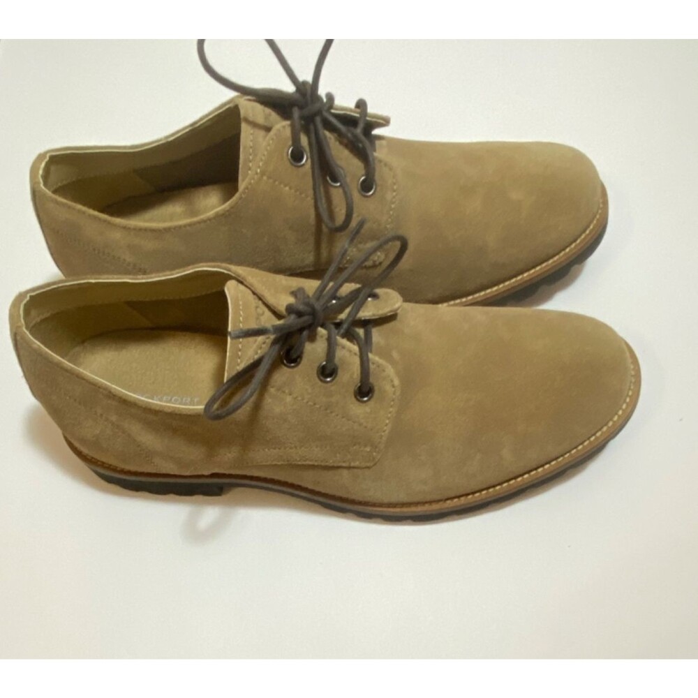 Rockport Dress Shoes~Mens 9~Brown/Tan Suede Oxfords~Adiprene~Comfort~NWOT